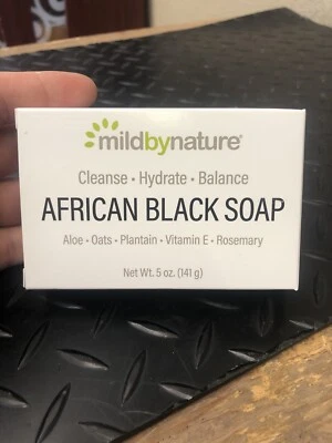 Мягкий от природы африканский черный мыло успокаивающий бар 5 унций (141 г) * Бесплатная доставка * - Изображение 1 из 4