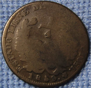 Mexico 1859  1/4  Real  San Luis Potosi - Picture 1 of 2