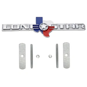 1pc Metal TEXAS LONE STAR Front Grille Emblem Car Badge Nameplate for Universal - Picture 1 of 5