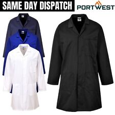 Unisex Lab Coat Polycotton Warehouse Work Doctor’s Hospitals Laboratory Coverall
