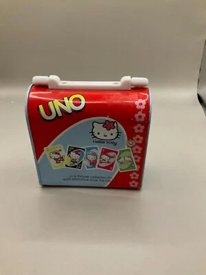 Hello Kitty Uno Deluxe Collector Tin Sanrio All Cards No Instructions Vintage - Image 1 of 4