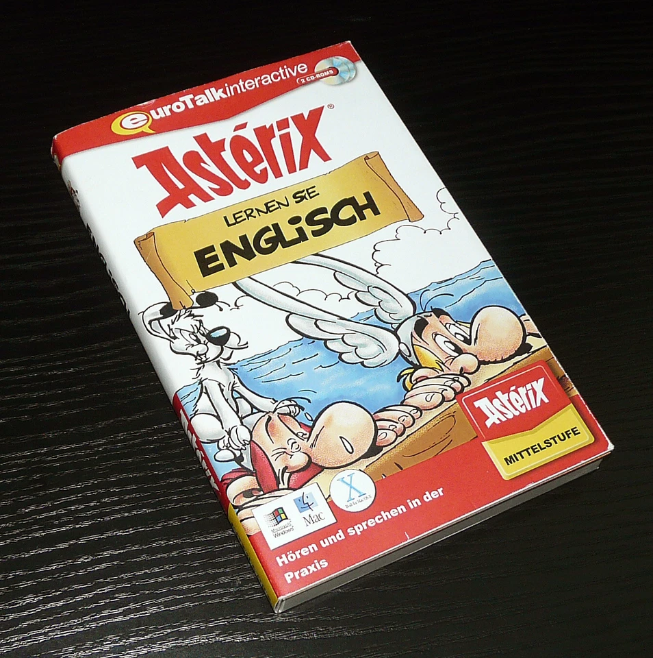 Asterix - Lernen sie Englisch, Mittelstufe, 2 CD-ROMs, Mac und WIN, top Zustand! - Bild 1 von 3