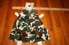 Camouflage Bear Baby Security Blanket  Lovey Black Satin Fat Rat Family