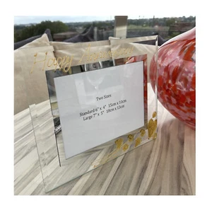 Personalised/Non Personalised 50th Anniversary Frames Land 3 Designs/2 Sizes - Picture 1 of 17