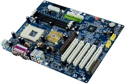Gigabyte Ga-7vaxfs Rev:1.0 Socket 462 3x Ddr 5x Pci Agp Cnr Atx Mainboard - Image 1 of 2