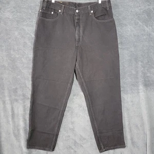 Vintage Levis Jeans Mens Size 38x30 Black 560 Loose Fit Tapered Leg June 2001 - Picture 1 of 11