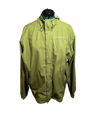 Merrell  Jacket Womens XL/TG Green Hooded Opti-Shell Waterproof Rain Ripstop Zip - Image 1 of 4