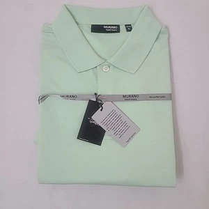 Herren Murano Perfect Polo hellgrün XL flüssig Luxus 2 Knöpfe %100 Baumwolle - Bild 1 von 4