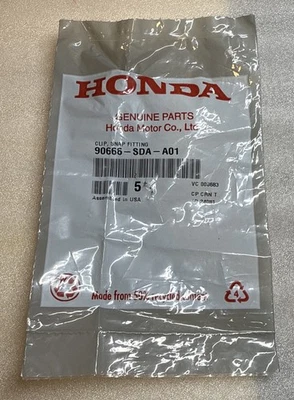 Honda 90666-SDA-A01 Clip Snap Fitting (Natural) 17-21 FK8 Civic Tipo R (CANTIDAD de 5) Foto 1 de 2