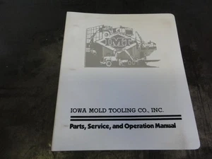 Iowa Mold Tooling IMT Model 2020 Crane Parts Service Operation Manual - Picture 1 of 12