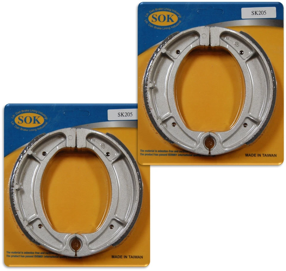 ZAPATOS DE FRENO DELANTEROS Y TRASEROS para YAMAHA XT 550, 1982-1983 XT550 Foto 1 de 1