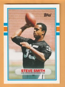 Steve Smith Los Angeles Raiders 1989 Topps negociado #11T Penn State 13I - Imagen 1 de 2