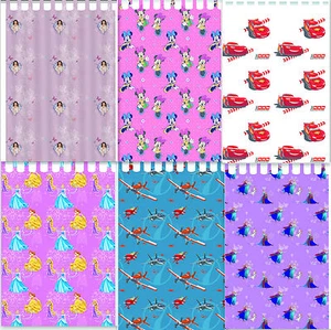 Disney Vorhang 100% Baumwolle Kindergardine Schal Schlaufenschal Fertigvorhang - Bild 1 von 6