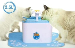 Katzenbrunnen: Keramik Wasserfall Trinkautomat mit 2,5L Filter - Bild 1 von 7