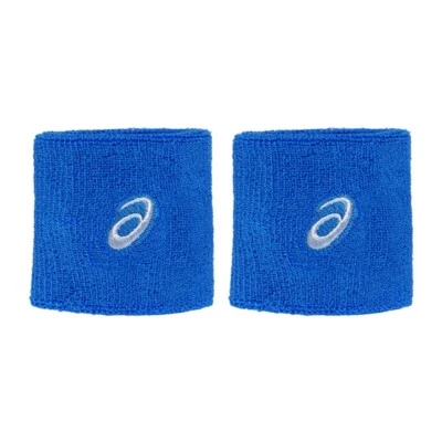 ASICS Wristbands Tennis Badminton Running Sports Unisex Blue NWT 3043A077400 - Image 1 of 4