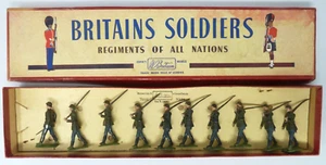 VINTAGE BRITAINS GERMAN ARMY INFANTRY STEEL HELMETS BOXED SET 432 WITH 2 EXTRAS - Picture 1 of 19