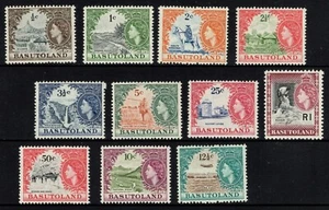 Basutoland 1961-1963 Queen Elizabeth II Local Motifs (11v) MNH - Picture 1 of 2
