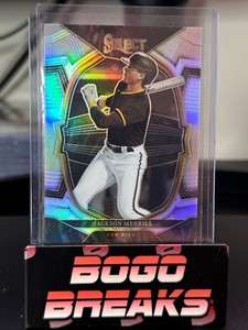 Select Baseball 2023 Jackson Merrill Rookie Silver Prizm 48 RC