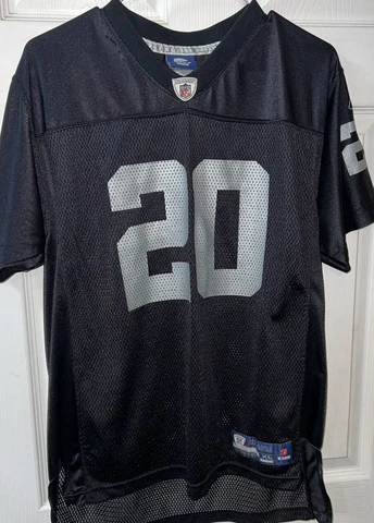 DARREN MCFADDEN #20 Oakland Raiders Vintage Football Jersey Reebok Size Youth XL Cover