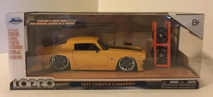 LoPro Series : 1971 Chevy Camaro SS Yellow 1:24 Scale - Custom 2 Pc. Rims - NIB - Picture 1 of 6