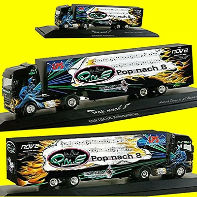 Man Tg-A XXL Trattore Case Pop Verso 8 Rossi Aerografo Design 1:87 Herpa PC - Immagine 1 di 4