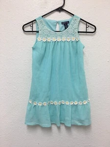 Limited Too Green Daisy Girls Dress 6 Summer Dress - Picture 1 of 6