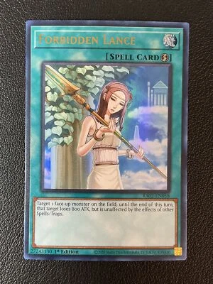Yu-Gi-Oh TCG #RA02-EN058 Forbidden Lance 1st Edition Ultra Rare NM - Image 1 of 2