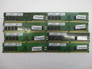 Lot of 8 8GB 1Rx8 PC4-2400R-UA1-11 SAMSUNG HP 854913-001 DDR4 RAM T8-E1 - Picture 1 of 4