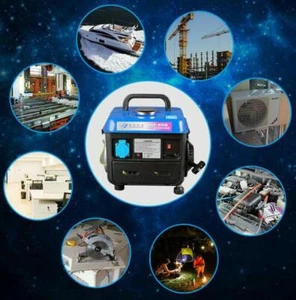 Generatore Benzina Silenzioso Portatile 650W Campeggio Inverter Generatore 220V - Foto 1 di 6