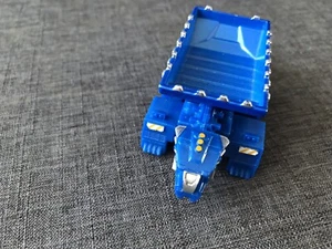 Dinotrux Ton-Ton Pull Back & Go Action Figure Blue Dump Truck 2015 Mattel 4in - Picture 1 of 6