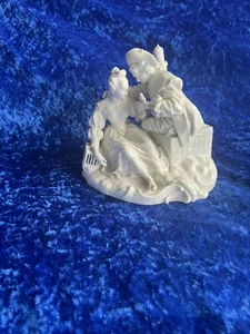 Sehr Alte Porzellanfigur Figur Nymphenburg Man und Frau Mit Vogel und Käfig - Picture 1 of 22