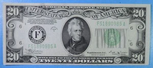 1934 B Twenty Dollar $20 Federal Reserve Atlanta Note FR 2056-F CU UNC - Picture 1 of 2