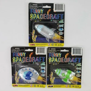 VTG Anime Funny Spacecraft Pull Back Toy Rocket Ship By WT HK SUPER RARE NEW - Picture 1 of 9