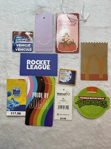 Lot Of 35 Store Price Tags Mixed Brands Arts Crafts Fun Play Vacation Shopping - Picture 1 of 3