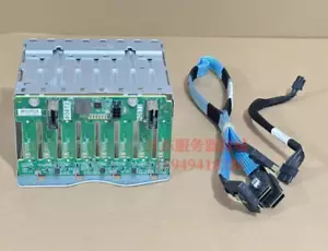 HP DL380G10 8SFF hard drive cage 871388-001 832305-002 766957-001 w/ 2 cables - Picture 1 of 3