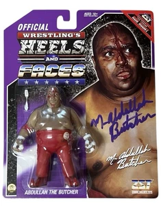 JSA Autographed Heels & Faces Series 4 Abdullah The Butcher - Zombie Sailor Toys - Picture 1 of 1