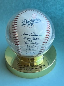 LA DODGERS VINTAGE 1989 COLLECTIBLE BASEBALL SGA TEAM SIGNATURES FACSIMILE - Picture 1 of 6