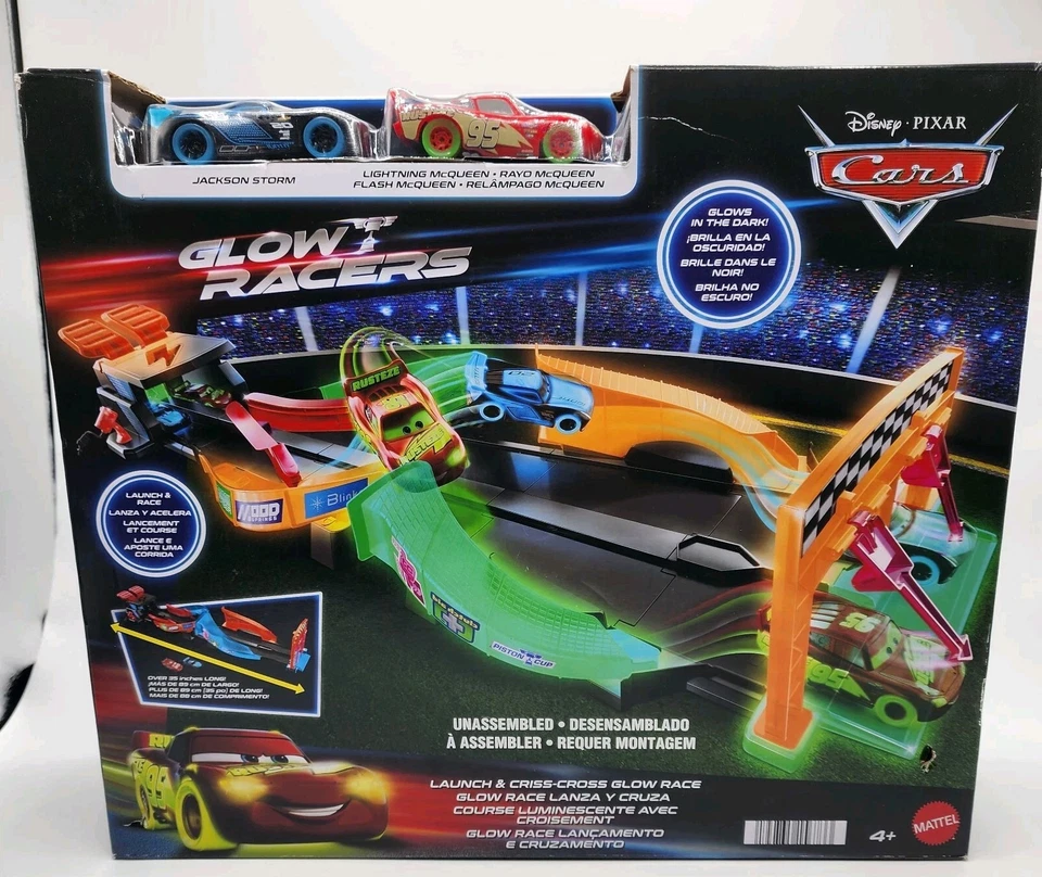 Disney and Pixar Cars Glow Racers Launch & Criss-Cross Playset