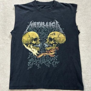 Vintage 90s Metallica TShirt Adult Large Pushead Sad But True Graphic Band - Picture 1 of 7