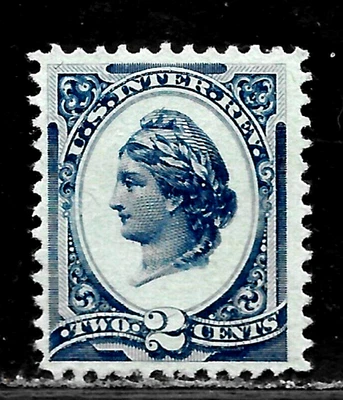 HICK GIRL-OLD MINT U.S. DOCUMENTARY SC#R152a  LIBERTY HEAD, SILK PAPER     X6004 - Image 1 of 2