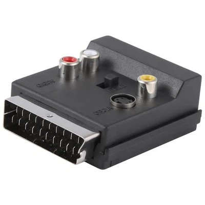 1X(Newest Switchable Scart Male to Female S-Video 3  Audio Adapter1362 - Image 1 of 4