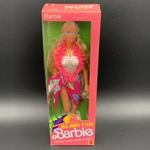 Mattel Barbie Island Fun Gonna Avvolge 14 Modi Diversi 1987 4061 Nuova con scatola NRFB LEGGI - Foto 1 di 9