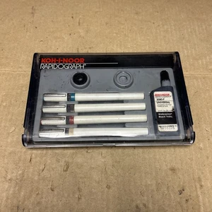 Set di 4 penne rapidografiche vintage KOH-I-NOOR *Leggi* - Foto 1 di 24