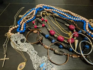 Job Lot Costume Jewellery Necklace, Bangle, Bracelet - Picture 1 of 3