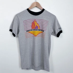 Vintage Verbatim Great Performer Single Stitch Ringer T-Shirt - Picture 1 of 5