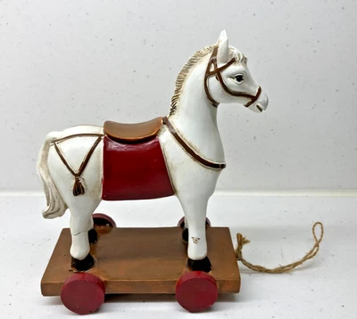 Deko Weihnachts-Schaukel-Pferd auf Rollen von Concord GmbH mehrfarbig 19 cm hoch - Bild 1 von 4