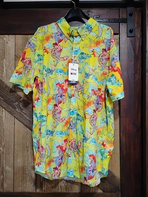RSVLTS XL Disney's Lilo Stitch Tropical Troublemaker KUNUFLEX Short Sleeve Shirt - Image 1 of 2