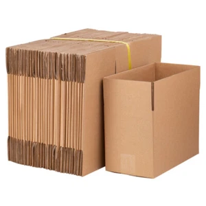 100 cajas de papel de cartón 8x6x4 envío embalaje caja de envío cartón corrugado - Imagen 1 de 15