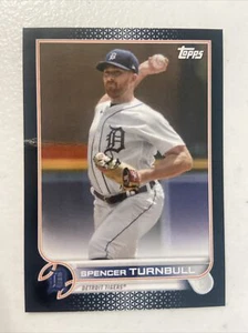 2022 Topps Mini Spencer Turnbull Black Parallel SP #228 Tigers - Picture 1 of 2