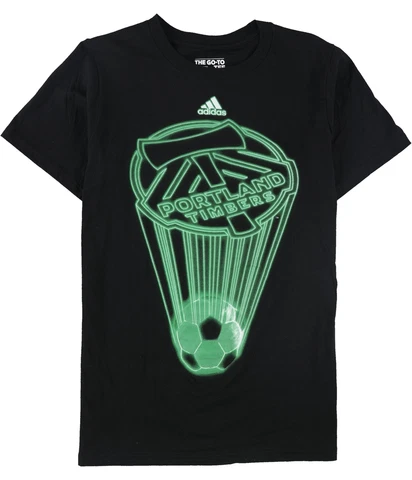 Adidas Mens Portland Timbers Soccer Graphic T-Shirt, Black, Small Cover
